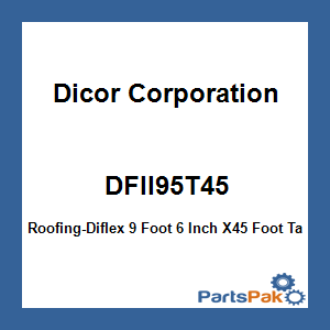 Dicor Corporation DFII95T45; Roofing-Diflex 9 Foot 6 Inch X45 Foot Tan