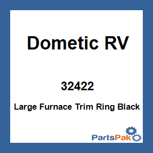 Dometic 32422; Large Furnace Trim Ring Black