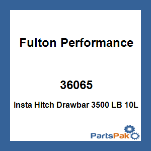 Fulton Performance 36065; Insta Hitch Drawbar 3500 LB 10L