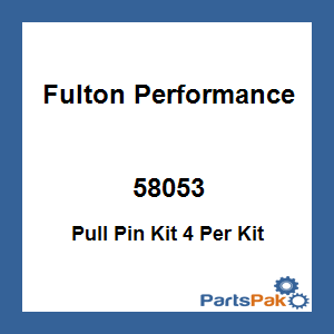 Fulton Performance 58053; Pull Pin Kit 4 Per Kit