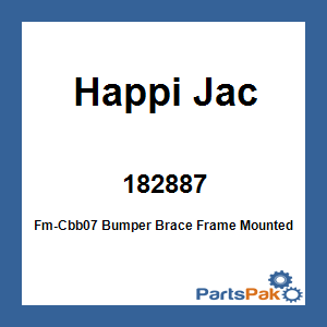 Happi Jac 182887; Fm-Cbb07 Bumper Brace Frame Mounted