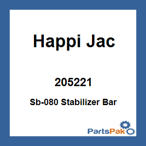 Happi Jac 205221; Sb-080 Stabilizer Bar