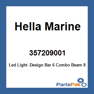 Hella Marine 357209001; Led Light -Design Bar 6 Combo Beam 8