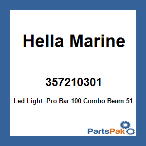 Hella Marine 357210301; Led Light -Pro Bar 100 Combo Beam 51