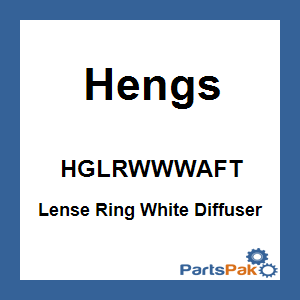Hengs HGLRWWWAFT; Lense Ring White Diffuser