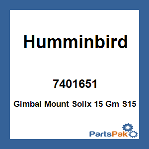 Humminbird 7401651; Gimbal Mount Solix 15 Gm S15