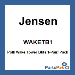 Jensen WAKETB1; Polk Wake Tower Bkts 1-Pair/ Pack
