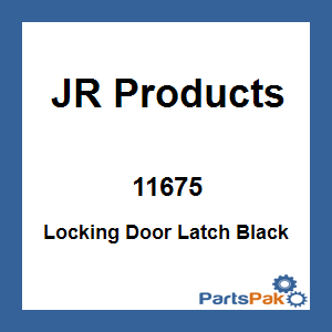 JR Products 11675; Locking Door Latch Black