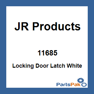 JR Products 11685; Locking Door Latch White