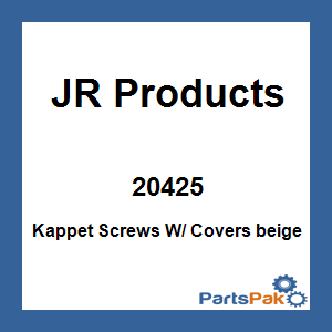 JR Products 20425; Kappet Screws W/ Covers beige