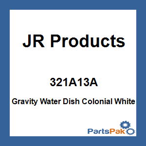 JR Products 321A13A; Gravity Water Dish Colonial White