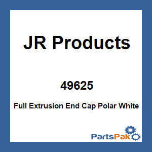 JR Products 49625; Full Extrusion End Cap Polar White
