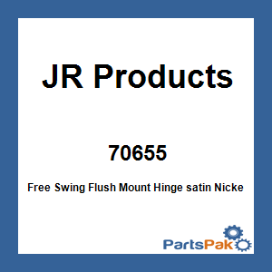 JR Products 70655; Free Swing Flush Mount Hinge satin Nickel