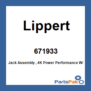 Lippert 671933; Jack Assembly , 4K Power Performance W/ Robo