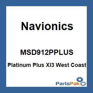 Navionics MSD912PPLUS; Platinum Plus Xl3 West Coast