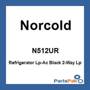 Norcold N512UR; Refrigerator Lp-Ac Black 2-Way Lp