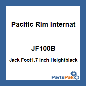 Pacific Rim International JF100B; Jack Foot1.7 Inch Heightblack