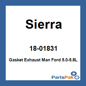 Sierra 18-01831; Gasket Exhaust Man Ford 5.0-5.8L