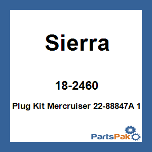 Sierra 18-2460; Plug Kit Mercruiser 22-88847A 1
