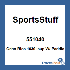 SportsStuff 551040; Ocho Rios 1030 ISUP W/ Paddle, Stand Up Paddleboard