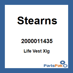 Stearns 2000011435; Life Vest Xlg