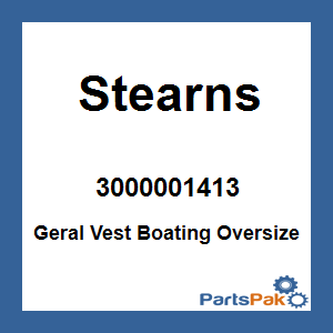 Stearns 3000001413; Geral Vest Boating Oversize