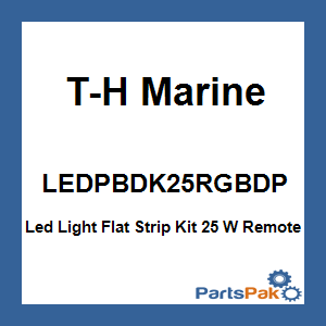 T-H Marine LEDPBDK25RGBDP; Led Light Flat Strip Kit 25 W Remote