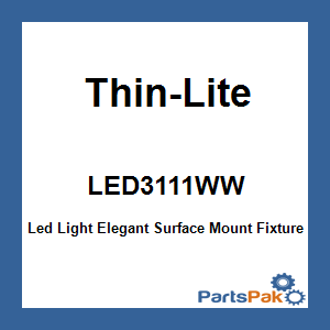 Thin-Lite LED3111WW; Led Light Elegant Surface Mount Fixture