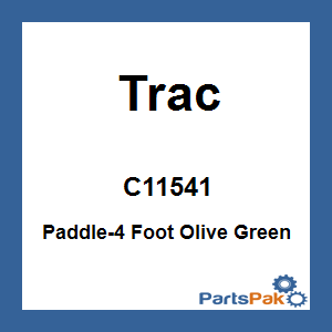 Trac C11541; Paddle-4 Foot Olive Green