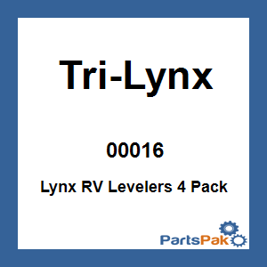 Tri-Lynx 00016; Lynx RV Levelers 4 Pack
