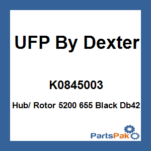 UFP By Dexter K0845003; Hub/ Rotor 5200 655 Black Db42