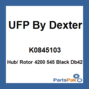 UFP By Dexter K0845103; Hub/ Rotor 4200 545 Black Db42