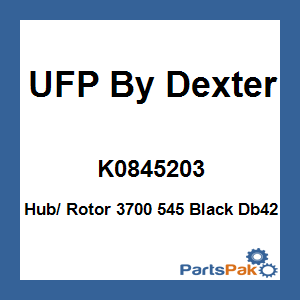 UFP By Dexter K0845203; Hub/ Rotor 3700 545 Black Db42
