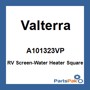Valterra A101323VP; RV Screen-Water Heater Square