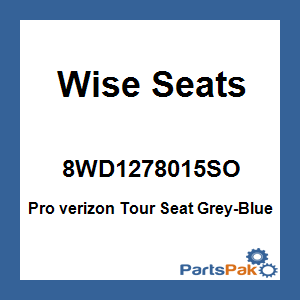 Wise Seats 8WD1278015SO; Pro verizon Tour Seat Grey-Blue