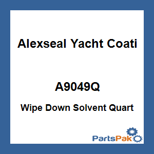 Alexseal Yacht Coating A9049Q; Wipe Down Solvent Quart