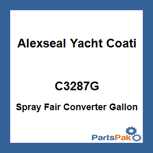 Alexseal Yacht Coating C3287G; Spray Fair Converter Gallon