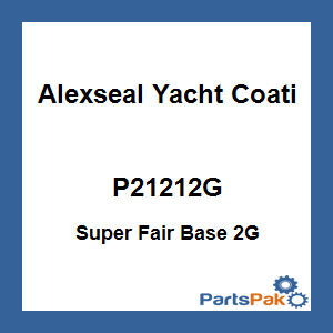 Alexseal Yacht Coating P21212G; Super Fair Base 2G