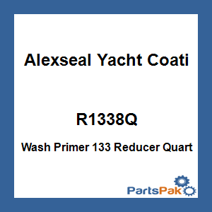 Alexseal Yacht Coating R1338Q; Wash Primer 133 Reducer Quart