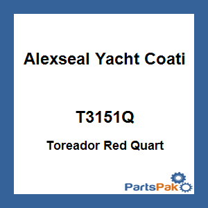 Alexseal Yacht Coating T3151Q; Toreador Red Quart