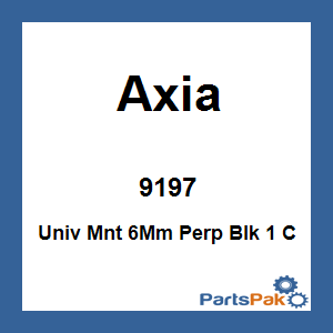 Axia Alloys MODUN-BK; Univ Mount 6-mm Perp Black 1 Clamp Needed