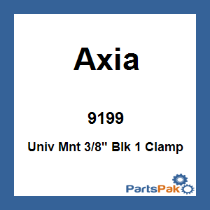 Axia Alloys MODUN4-BK; Univ Mount 3/8-inch Black 1 Clamp Needed