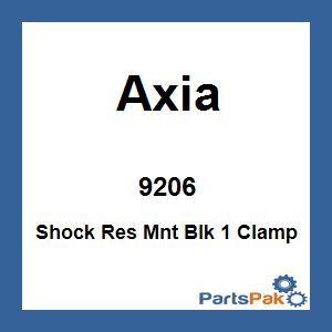 Axia Alloys MODRESM-BK; Shock Res Mount Black 1 Clamp Needed