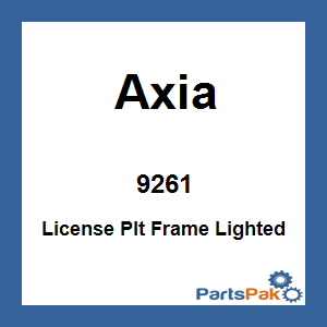 Axia Alloys MODLP-C; Lighted License Plate Frame