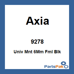 Axia Alloys MODUN5-BK; Univ Mount 6-mm Fml Black