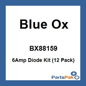 Blue Ox BX88159; 6Amp Diode Kit (12 Pack)