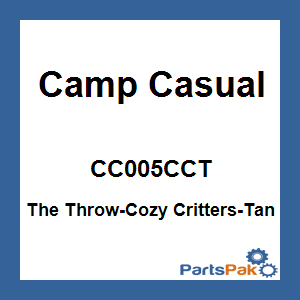 Camp Casual CC005CCT; The Throw-Cozy Critters-Tan