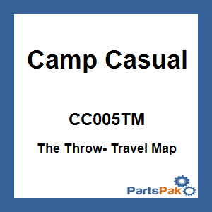 Camp Casual CC005TM; The Throw- Travel Map