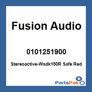 Fusion Audio 0101251900; Stereoactive-Wsdk150R Safe Red