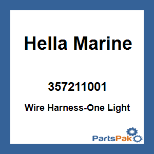 Hella Marine 357211001; Wire Harness-One Light